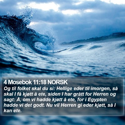 4 Mosebok 11:18 NORSK Bible Verse Image