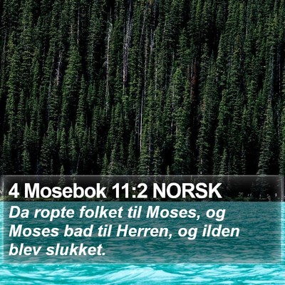 4 Mosebok 11:2 NORSK Bible Verse Image