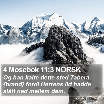 4 Mosebok 11:3 NORSK Bible Verse Image