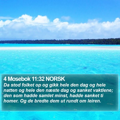 4 Mosebok 11:32 NORSK Bible Verse Image