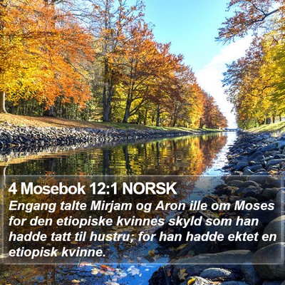 4 Mosebok 12:1 NORSK Bible Verse Image