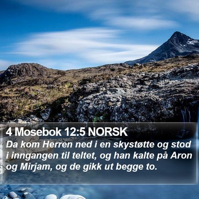 4 Mosebok 12:5 NORSK Bible Verse Image