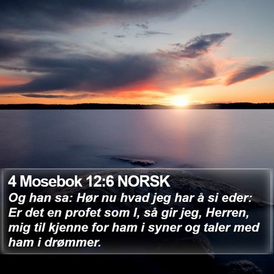 4 Mosebok 12:6 NORSK Bible Verse Image