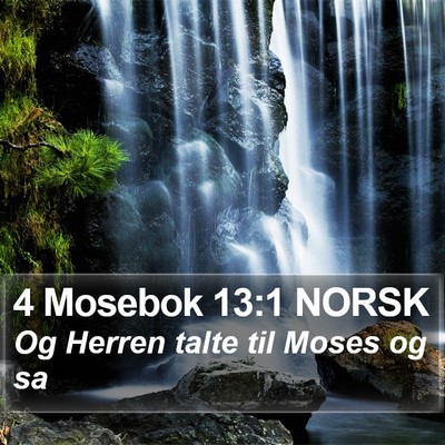 4 Mosebok 13:1 NORSK Bible Verse Image