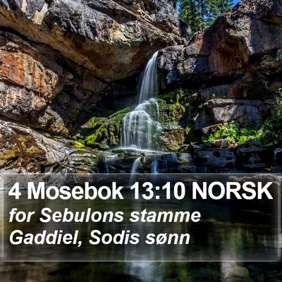 4 Mosebok 13:10 NORSK Bible Verse Image
