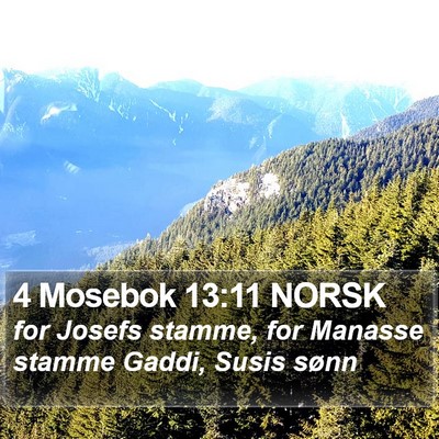 4 Mosebok 13:11 NORSK Bible Verse Image