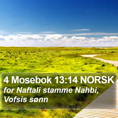 4 Mosebok 13:14 NORSK Bible Verse Image