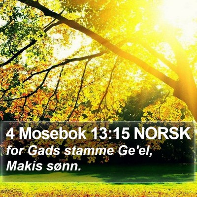 4 Mosebok 13:15 NORSK Bible Verse Image