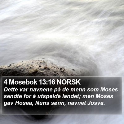 4 Mosebok 13:16 NORSK Bible Verse Image