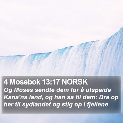 4 Mosebok 13:17 NORSK Bible Verse Image