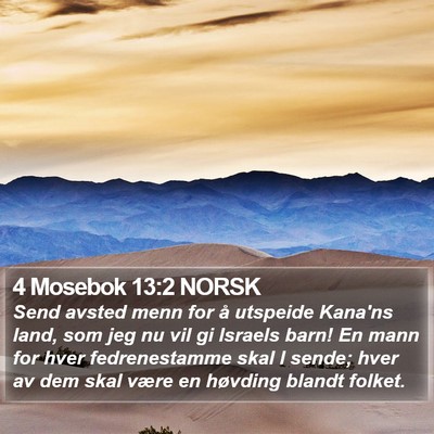 4 Mosebok 13:2 NORSK Bible Verse Image
