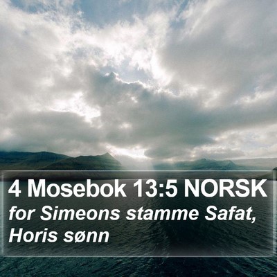 4 Mosebok 13:5 NORSK Bible Verse Image