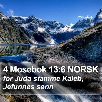 4 Mosebok 13:6 NORSK Bible Verse Image