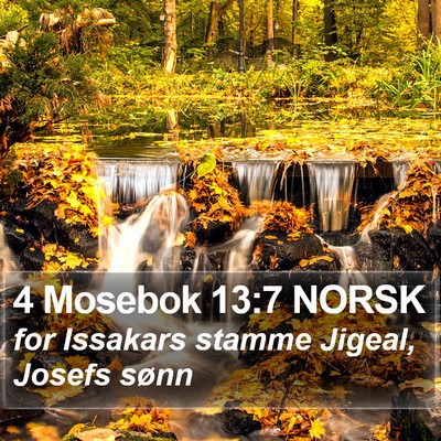 4 Mosebok 13:7 NORSK Bible Verse Image