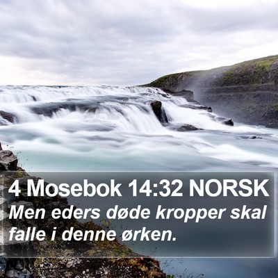 4 Mosebok 14:32 NORSK Bible Verse Image