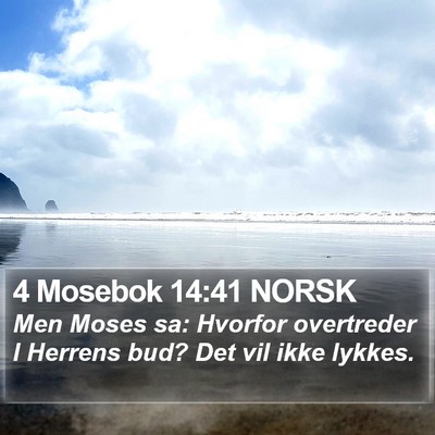 4 Mosebok 14:41 NORSK Bible Verse Image