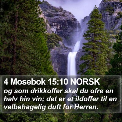 4 Mosebok 15:10 NORSK Bible Verse Image
