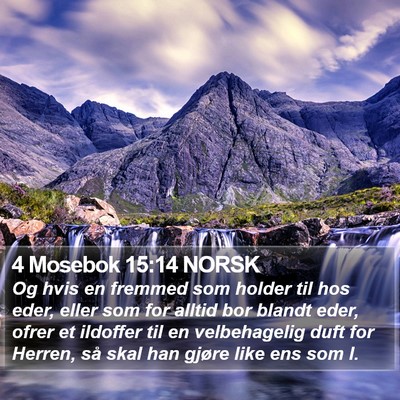 4 Mosebok 15:14 NORSK Bible Verse Image