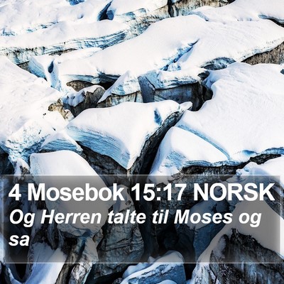 4 Mosebok 15:17 NORSK Bible Verse Image
