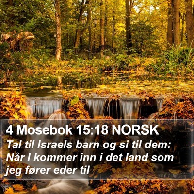 4 Mosebok 15:18 NORSK Bible Verse Image