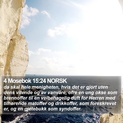 4 Mosebok 15:24 NORSK Bible Verse Image