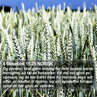 4 Mosebok 15:25 NORSK Bible Verse Image
