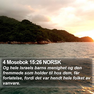 4 Mosebok 15:26 NORSK Bible Verse Image