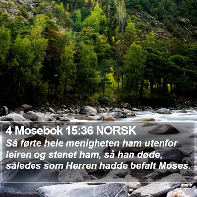 4 Mosebok 15:36 NORSK Bible Verse Image