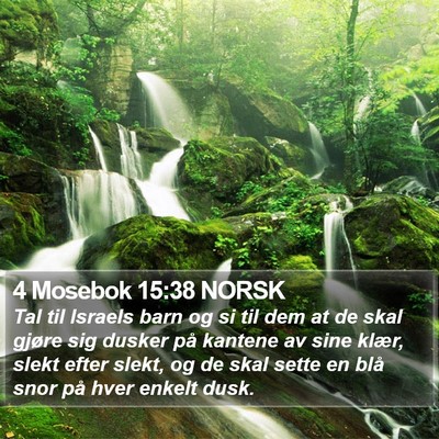 4 Mosebok 15:38 NORSK Bible Verse Image