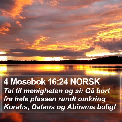 4 Mosebok 16:24 NORSK Bible Verse Image