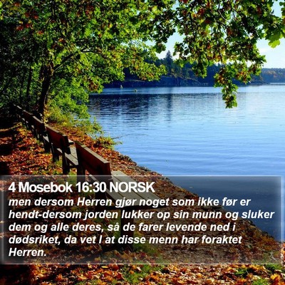 4 Mosebok 16:30 NORSK Bible Verse Image