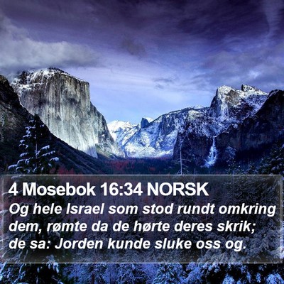 4 Mosebok 16:34 NORSK Bible Verse Image