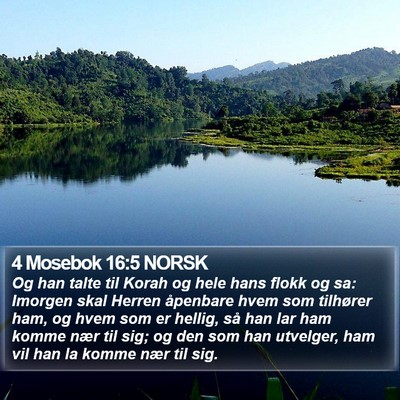 4 Mosebok 16:5 NORSK Bible Verse Image