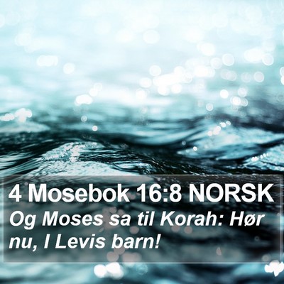 4 Mosebok 16:8 NORSK Bible Verse Image