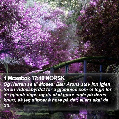 4 Mosebok 17:10 NORSK Bible Verse Image