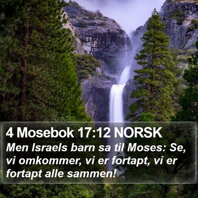 4 Mosebok 17:12 NORSK Bible Verse Image