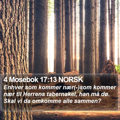 4 Mosebok 17:13 NORSK Bible Verse Image