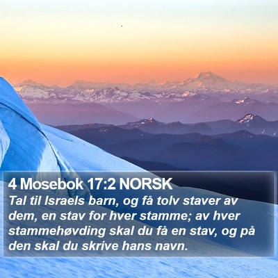 4 Mosebok 17:2 NORSK Bible Verse Image