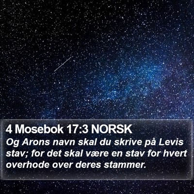 4 Mosebok 17:3 NORSK Bible Verse Image