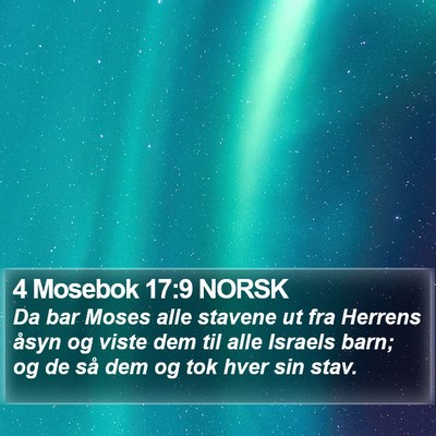 4 Mosebok 17:9 NORSK Bible Verse Image