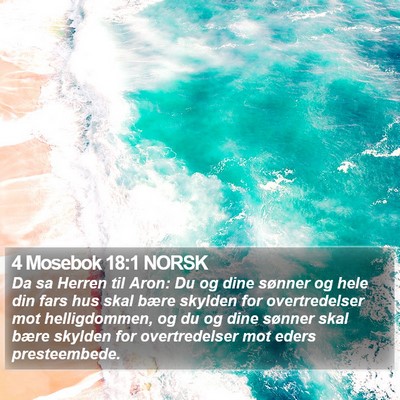 4 Mosebok 18:1 NORSK Bible Verse Image