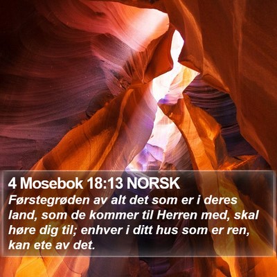 4 Mosebok 18:13 NORSK Bible Verse Image