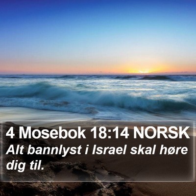 4 Mosebok 18:14 NORSK Bible Verse Image
