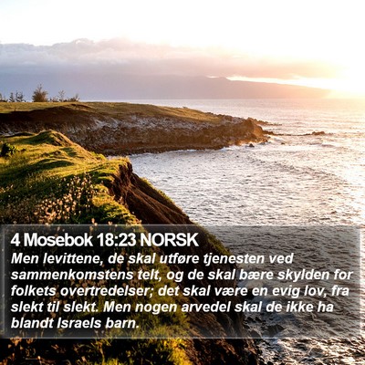 4 Mosebok 18:23 NORSK Bible Verse Image