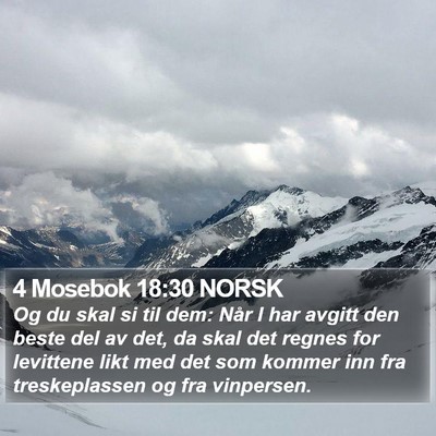 4 Mosebok 18:30 NORSK Bible Verse Image