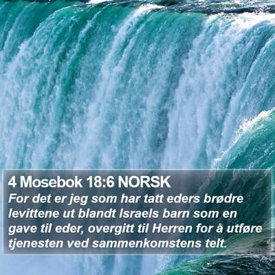 4 Mosebok 18:6 NORSK Bible Verse Image