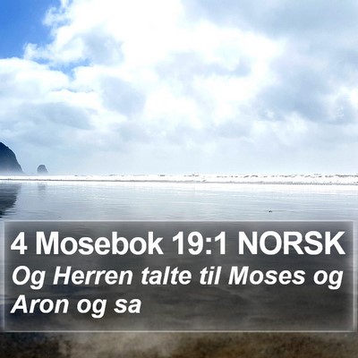 4 Mosebok 19:1 NORSK Bible Verse Image