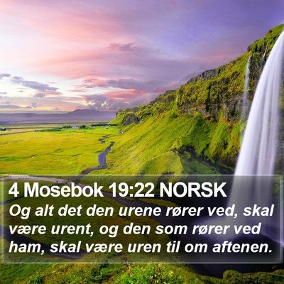 4 Mosebok 19:22 NORSK Bible Verse Image