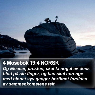 4 Mosebok 19:4 NORSK Bible Verse Image