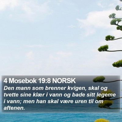 4 Mosebok 19:8 NORSK Bible Verse Image